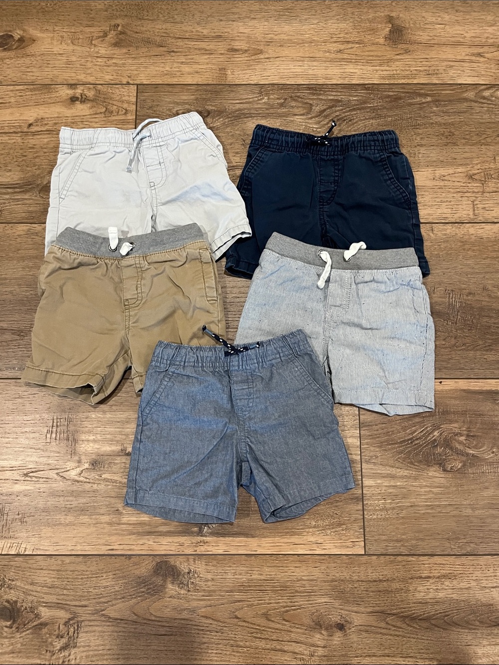 Bundle of 5 Cat & Jack Boys Baby/Toddler Shorts